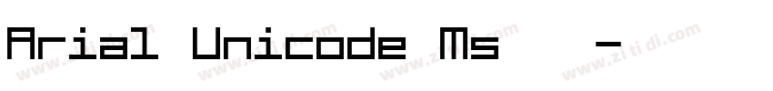 Arial Unicode Ms 粗体字体转换